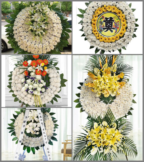 河南南阳新野县新甸铺镇花圈速递
