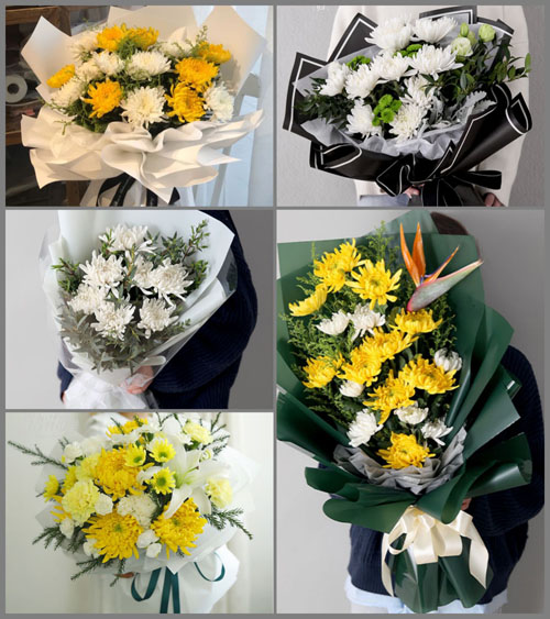 河南南阳新野县新甸铺镇白事花束代送